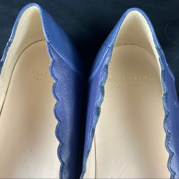 Cole Haan womens scalloped pointed flats - Picture 6 of 9